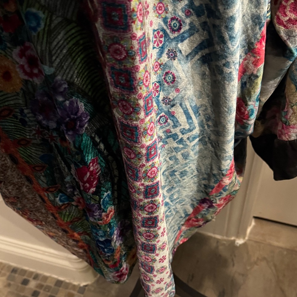 Johnny Was Multicolor Patterned Cardigan - Picture 11 of 16